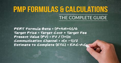 pta in pmp|PMP Formulas – 15 Formulas You Must Know to Pass .